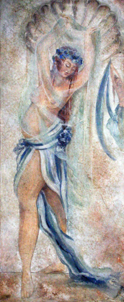 Painting titled "Oriëntaalse dansere…" by Nelie Meininger, Original Artwork, Pigments