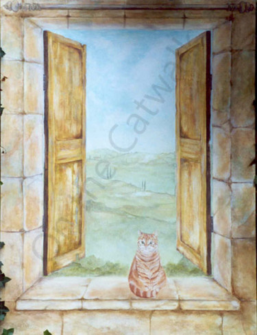 Painting titled "Jasper in Toscane" by Nelie Meininger, Original Artwork, Acrylic