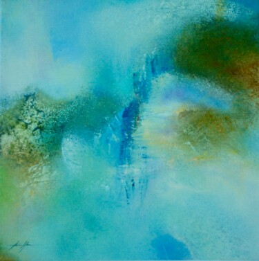 Картина под названием "cancri 2" - Nelly Kieffer, Подлинное произведение искусства, Масло Установлен на Деревянная рама для…