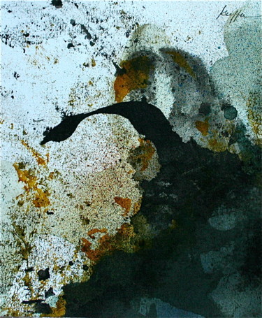 Peinture intitulée "envolée" par Nelly Kieffer, Œuvre d'art originale, Encre