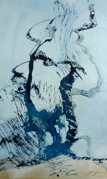 Painting titled "Métamorphose" by Nelly Kieffer, Original Artwork, Ink