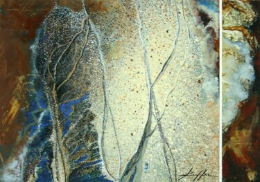 Картина под названием "Chant d'automne" - Nelly Kieffer, Подлинное произведение искусства, Масло