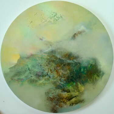 Картина под названием "A l'écart" - Nelly Kieffer, Подлинное произведение искусства, Масло Установлен на Деревянная рама для…