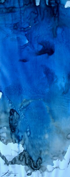 Картина под названием "Cobalt" - Nelly Kieffer, Подлинное произведение искусства, Чернила