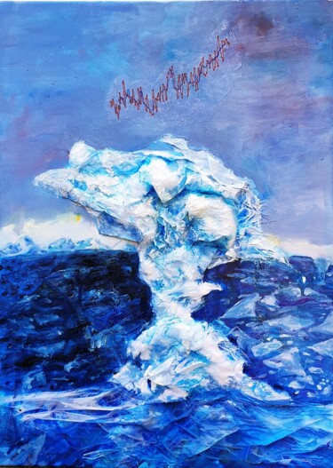 Peinture intitulée "Melting life" par Nelisa Nela Baždar, Œuvre d'art originale, Collages