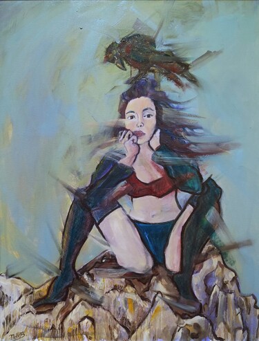 Malerei mit dem Titel "Scorpio- Above with…" von Nelisa Nela Baždar, Original-Kunstwerk, Öl