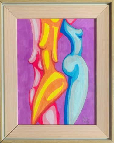 Drawing titled "Three pop graces" by Nella Fauve, Original Artwork, Marker
