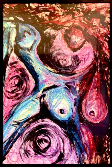 Painting titled "Part of Me" by Nella Fauve, Original Artwork, Acrylic Mounted on Wood Panel