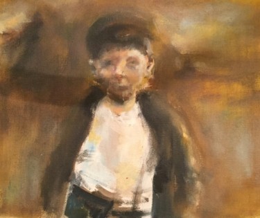 Картина под названием "Мальчик" - Nelli Lopatina, Подлинное произведение искусства, Масло