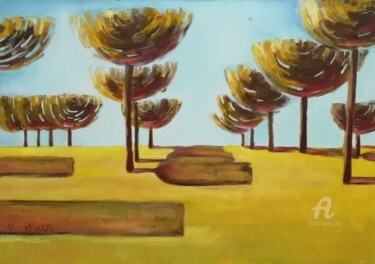 Peinture intitulée "Солнечные сны" par Neka Demarty, Œuvre d'art originale, Huile Monté sur Châssis en bois