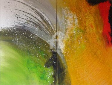 Peinture intitulée "L'énergie de l'Etre…" par Nelly Carnet, Œuvre d'art originale, Acrylique Monté sur Châssis en bois
