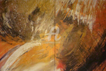 Painting titled "Explosion lyrique" by Nelly Carnet, Original Artwork, Acrylic Mounted on Wood Stretcher frame