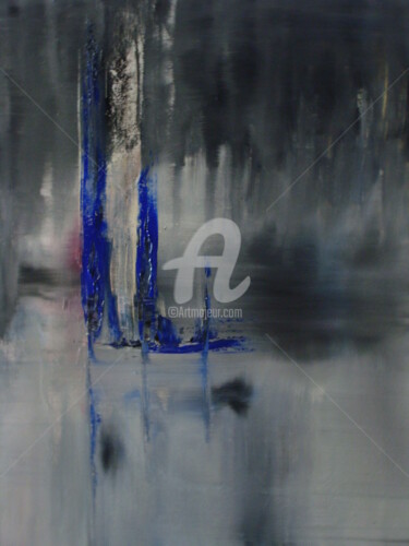 Painting titled "Air marin dans la b…" by Nelly Carnet, Original Artwork, Acrylic Mounted on Wood Stretcher frame