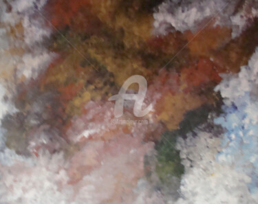 Картина под названием "Lyrisme" - Nelly Carnet, Подлинное произведение искусства, Акрил Установлен на Деревянная рама для но…