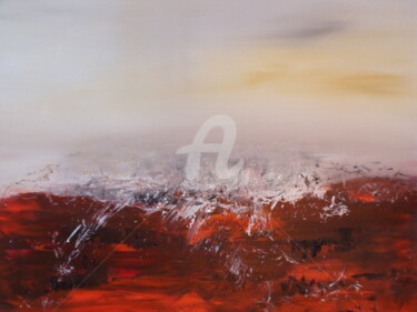Картина под названием "Terre en paroles" - Nelly Carnet, Подлинное произведение искусства, Акрил Установлен на Деревянная ра…