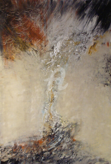 Pittura intitolato "Lyrisme en hiver" da Nelly Carnet, Opera d'arte originale, Acrilico Montato su Telaio per barella in leg…