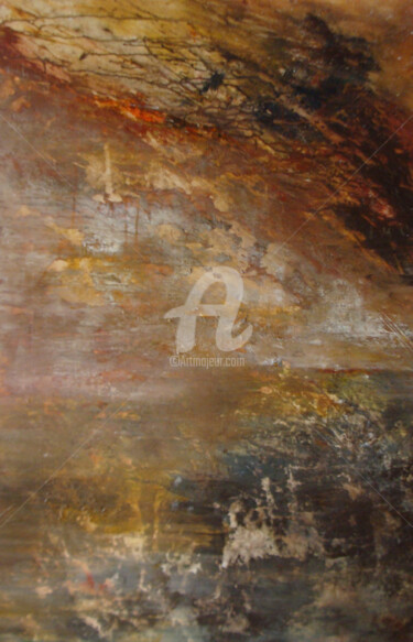 Malarstwo zatytułowany „Recherche souterrai…” autorstwa Nelly Carnet, Oryginalna praca, Akryl Zamontowany na Drewniana rama…