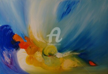Pintura titulada "Repos dans la joie,…" por Nelly Carnet, Obra de arte original, Acrílico Montado en Bastidor de camilla de…