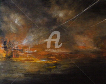 Painting titled "Apocalypse I.M. Vel…" by Nelly Carnet, Original Artwork, Acrylic