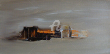 Картина под названием "Friche 2" - Nelly Carnet, Подлинное произведение искусства, Акрил Установлен на Деревянная рама для н…