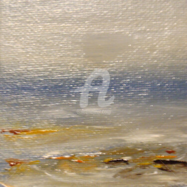 Pintura intitulada "Mer agitée" por Nelly Carnet, Obras de arte originais, Acrílico Montado em Armação em madeira