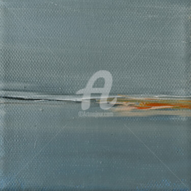 Schilderij getiteld "Minimalisme 6" door Nelly Carnet, Origineel Kunstwerk, Acryl Gemonteerd op Frame voor houten brancard