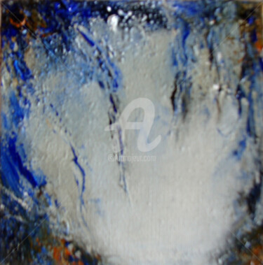 Painting titled "Au-dessous" by Nelly Carnet, Original Artwork, Acrylic Mounted on Wood Stretcher frame