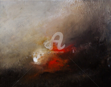 Pintura titulada "Au coeur de la terre" por Nelly Carnet, Obra de arte original, Acrílico Montado en Bastidor de camilla de…