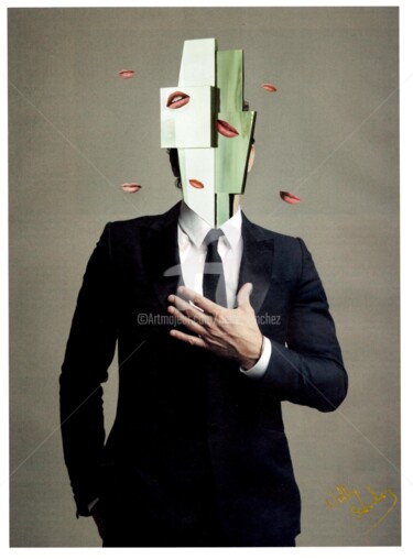 Collages titled "Narcisse" by Nelly Sanchez, Original Artwork, Collages