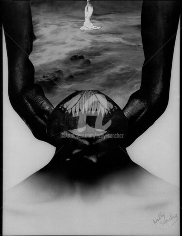 Collages getiteld "A. Artaud NB 1" door Nelly Sanchez, Origineel Kunstwerk