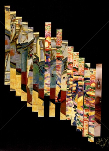 Collages getiteld "Période fauve" door Nelly Sanchez, Origineel Kunstwerk