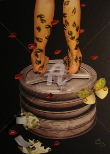Collages intitolato "Origines" da Nelly Sanchez, Opera d'arte originale, Collages