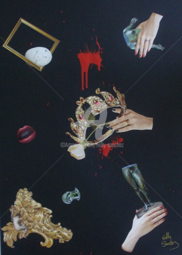 Collages intitolato "Jusqu'à ton dernier…" da Nelly Sanchez, Opera d'arte originale, Collages