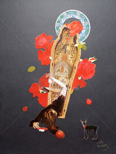 Collages intitulée "Spleen perpétuel" par Nelly Sanchez, Œuvre d'art originale, Collages