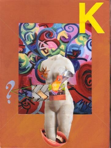 Collagen mit dem Titel "Les mystères de l'a…" von Nelly Sanchez, Original-Kunstwerk