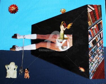 Рисунок под названием "Horizontal box" - Nelly Sanchez, Подлинное произведение искусства