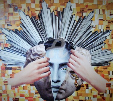 Collages intitulée "Médée" par Nelly Sanchez, Œuvre d'art originale, Collages