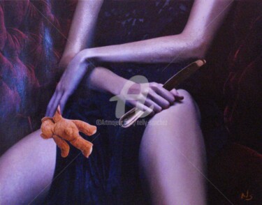 Collages intitulée "Médée 2" par Nelly Sanchez, Œuvre d'art originale