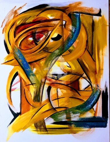 Peinture intitulée "Sur la danse" par Nelly Coudoux, Œuvre d'art originale, Huile