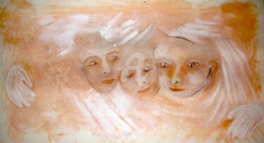 Painting titled "Nous" by Nelly Coudoux, Original Artwork, Acrylic