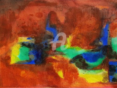 Peinture intitulée "couleurs" par Nelly Coudoux, Œuvre d'art originale, Acrylique