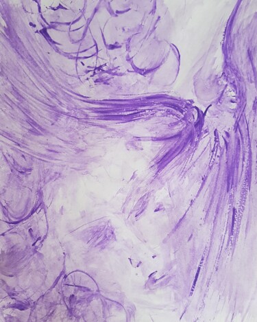 绘画 标题为“l'ange” 由Nelly Coudoux, 原创艺术品, 水粉