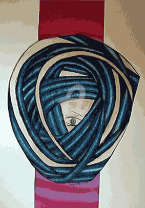 Dibujo titulada "presence" por Nelly Coudoux, Obra de arte original, Pastel