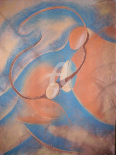 Malerei mit dem Titel "reliance 2" von Nelly Coudoux, Original-Kunstwerk, Acryl