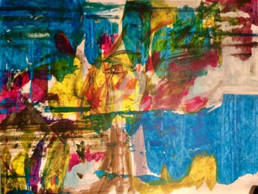 Pittura intitolato "Révolte 2" da Nelly Coudoux, Opera d'arte originale, Acrilico