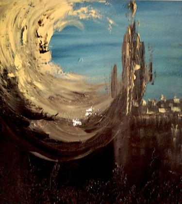 Peinture intitulée "Whirlwind of Light" par Nelly Marlier, Œuvre d'art originale, Huile Monté sur Châssis en bois