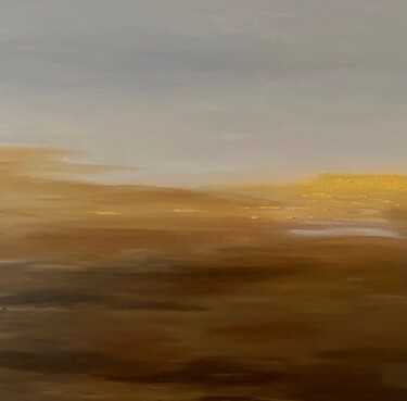 Картина под названием "Silent Field" - Nelly Marlier, Подлинное произведение искусства, Акрил Установлен на Деревянная рама…