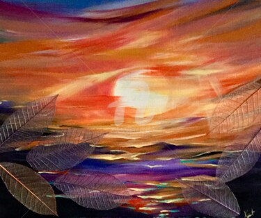 Painting titled "Symphonie" by Nelly Sandrin, Original Artwork, Acrylic