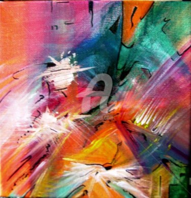 Painting titled "joie" by Nelly Sandrin, Original Artwork