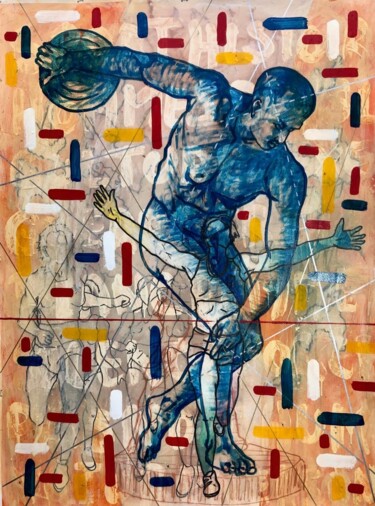 Malerei mit dem Titel "Victoire" von Nelson Gomes Teixeira, Original-Kunstwerk, Acryl